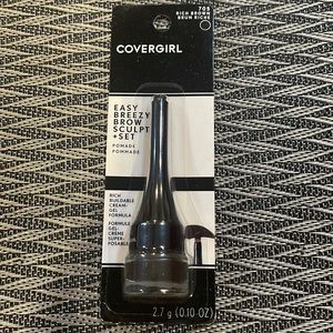 Lot of 2 COVERGIRL Easy Breezy Brow Sculpt + Set Pomade. Shade: #705 Rich Brown